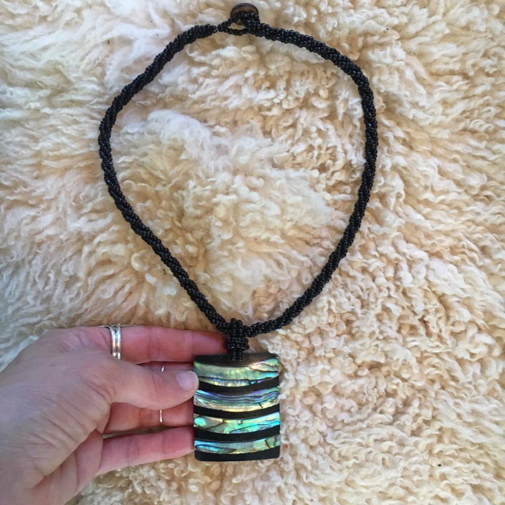 Abalone shell necklace